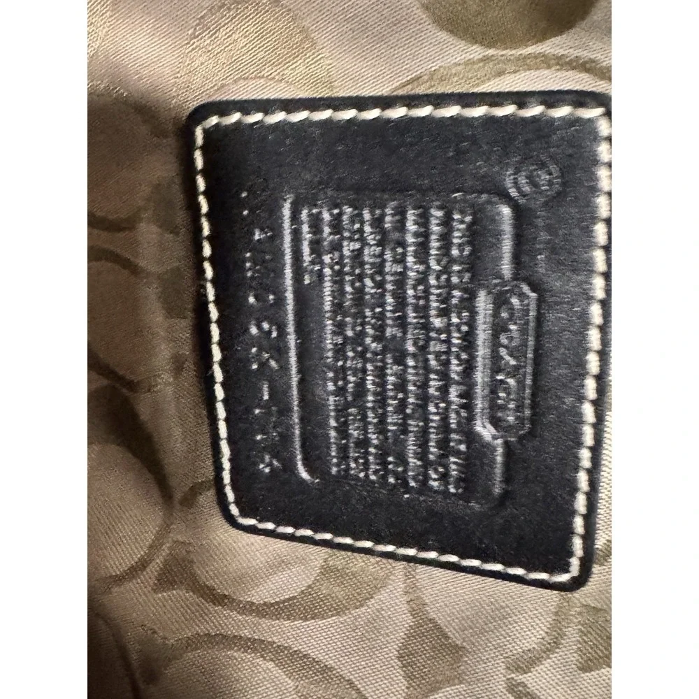 Coach Y2K Legacy Black Buckle Straw Shoulder Bag *RARE** Exc condition..